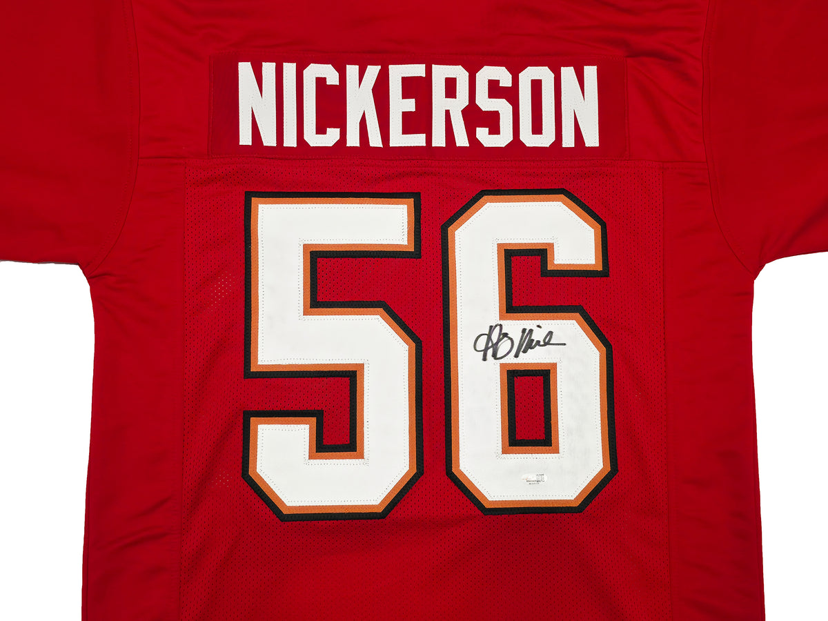 Tampa Bay Buccaneers Hardy Nickerson Autographed Red Jersey JSA Witness Stock #268184