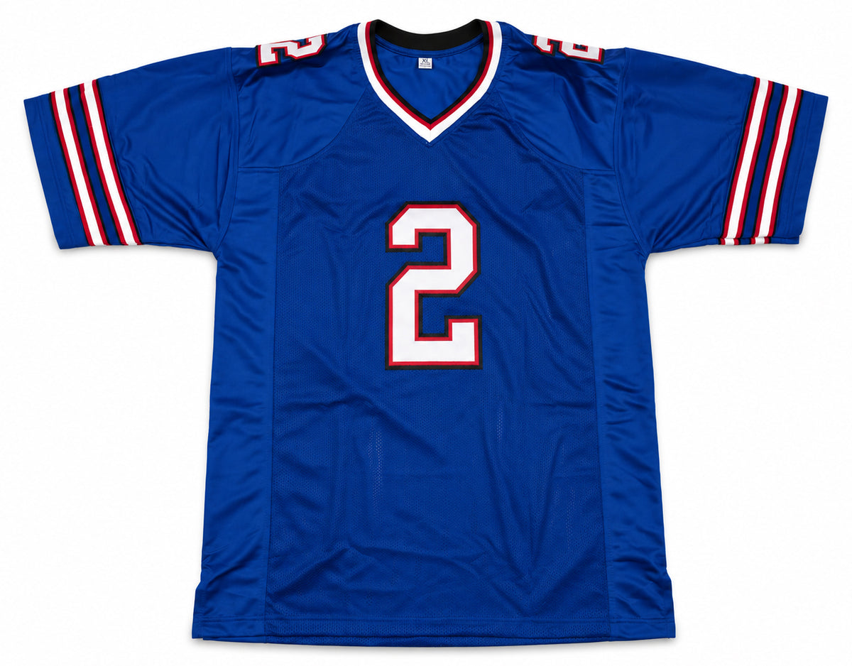 Buffalo Bills DJ Moore Autographed Blue Jersey Beckett BAS Witness Stock #268188
