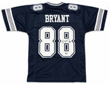 Dallas Cowboys Dez Bryant Autographed Navy Jersey Beckett BAS Witness Stock #268192