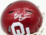 Brian Bosworth Autographed Oklahoma Sooners Crimson Speed Mini Helmet Beckett BAS QR Stock #268194