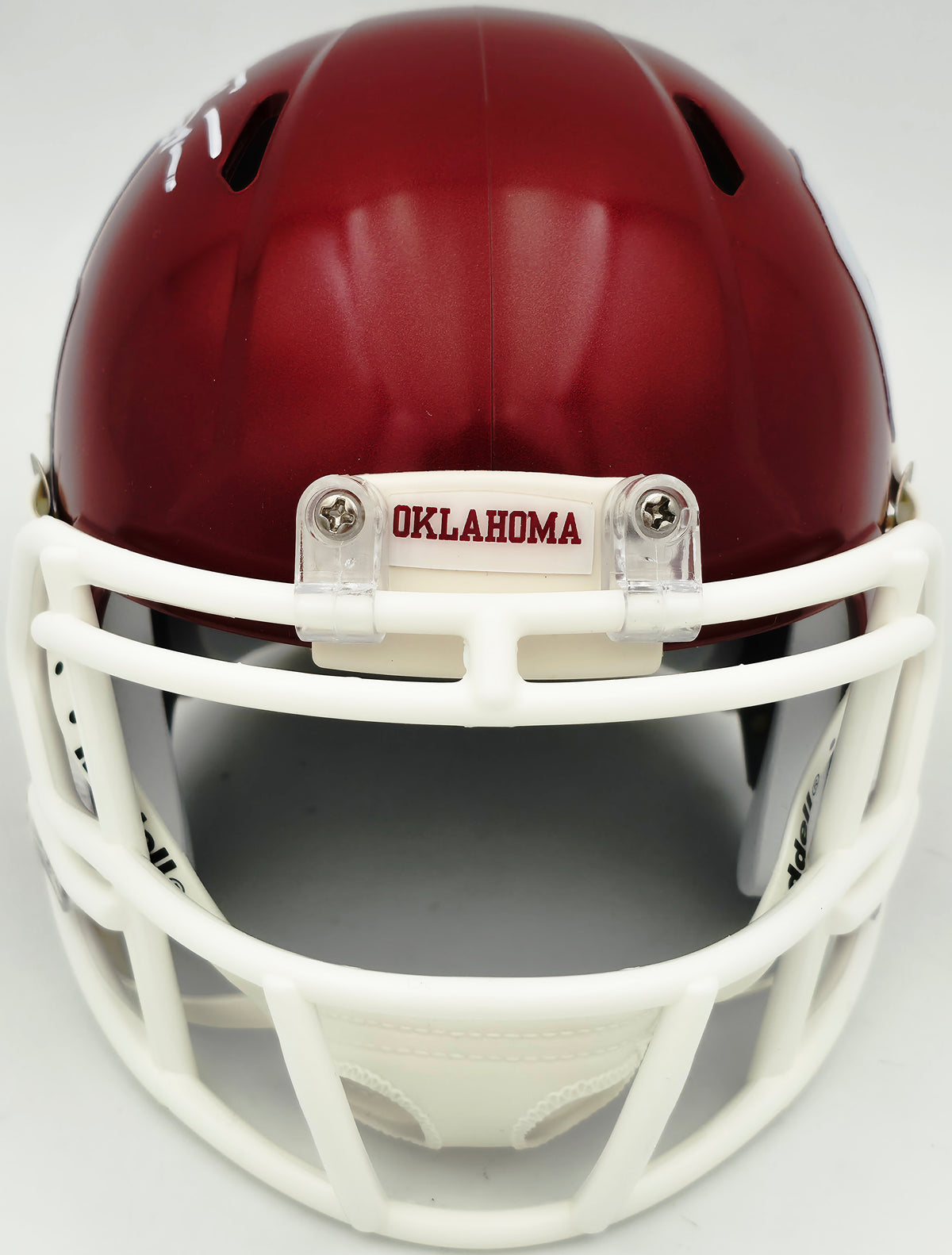Brian Bosworth Autographed Oklahoma Sooners Crimson Speed Mini Helmet Beckett BAS QR Stock #268194