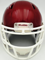 Brian Bosworth Autographed Oklahoma Sooners Crimson Speed Mini Helmet Beckett BAS QR Stock #268194