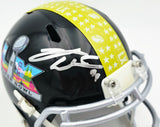 Leonard Williams Autographed Seattle Seahawks Black Super Bowl LX Logo Speed Mini Helmet Grad Witness Stock #268195