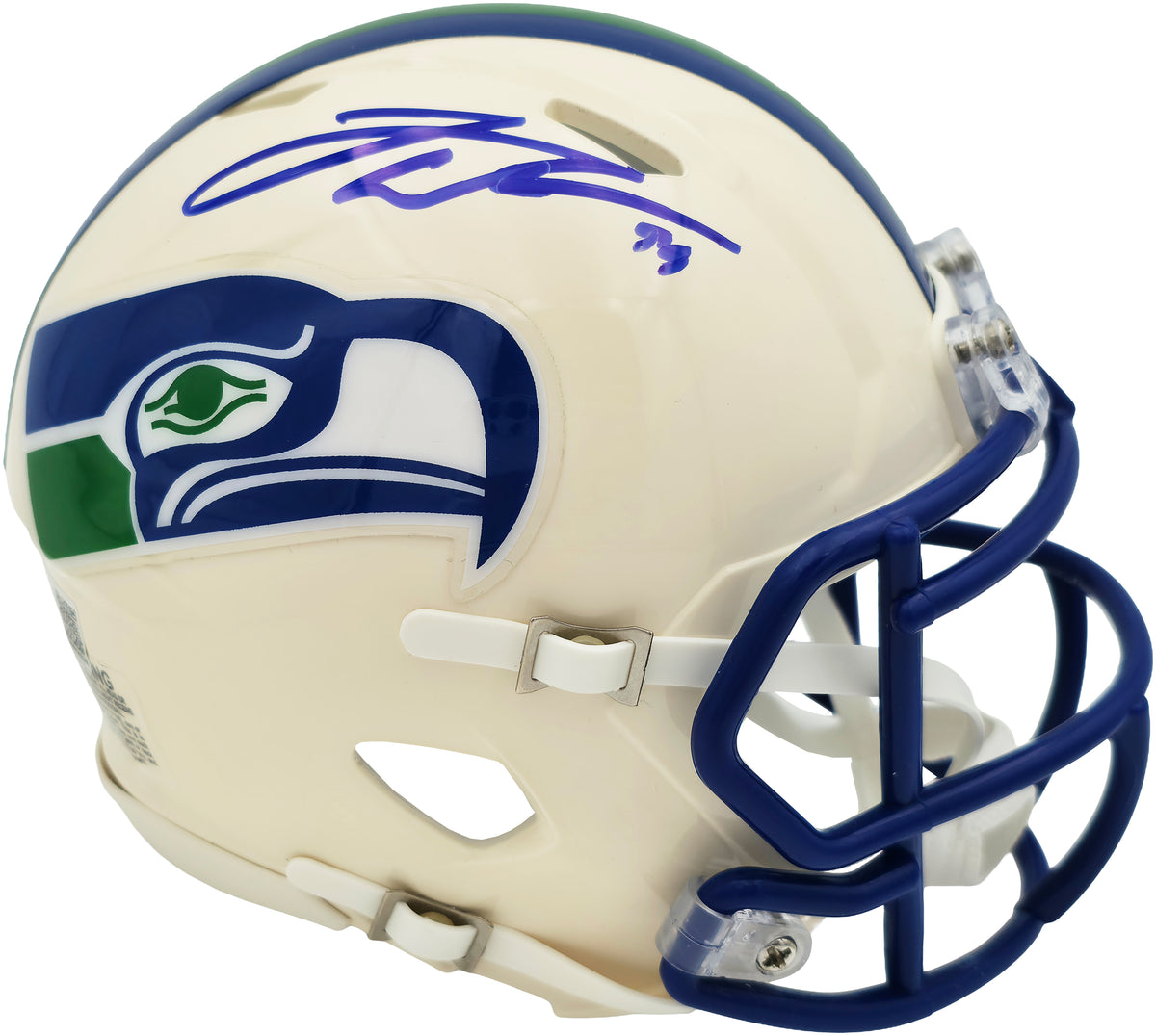 Leonard Williams Autographed Seattle Seahawks Cream Retro Speed Mini Helmet Grad Witness Stock #268197