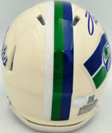 Leonard Williams Autographed Seattle Seahawks Cream Retro Speed Mini Helmet Grad Witness Stock #268197