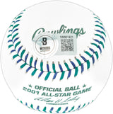 Ken Griffey Jr. Autographed Official 2001 All Star Game Logo Game Baseball Seattle Mariners Beckett BAS Witness Stock #253717