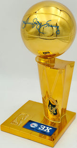 Julius "Dr. J" Erving Autographed Philadelphia 76ers NBA Champions Mini Trophy Fanatics Beckett BAS Witness Stock #253706