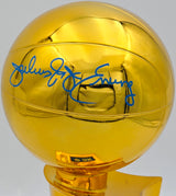 Julius "Dr. J" Erving Autographed Philadelphia 76ers NBA Champions Mini Trophy Fanatics Beckett BAS Witness Stock #253706