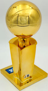 Julius "Dr. J" Erving Autographed Fanatics Philadelphia 76ers NBA Champions Mini Trophy Beckett BAS Witness Stock #253707