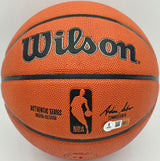Allen Iverson Autographed Authentic Series Indoor/Outdoor Basketball Philadelphia 76ers Beckett BAS Witness Stock #253645