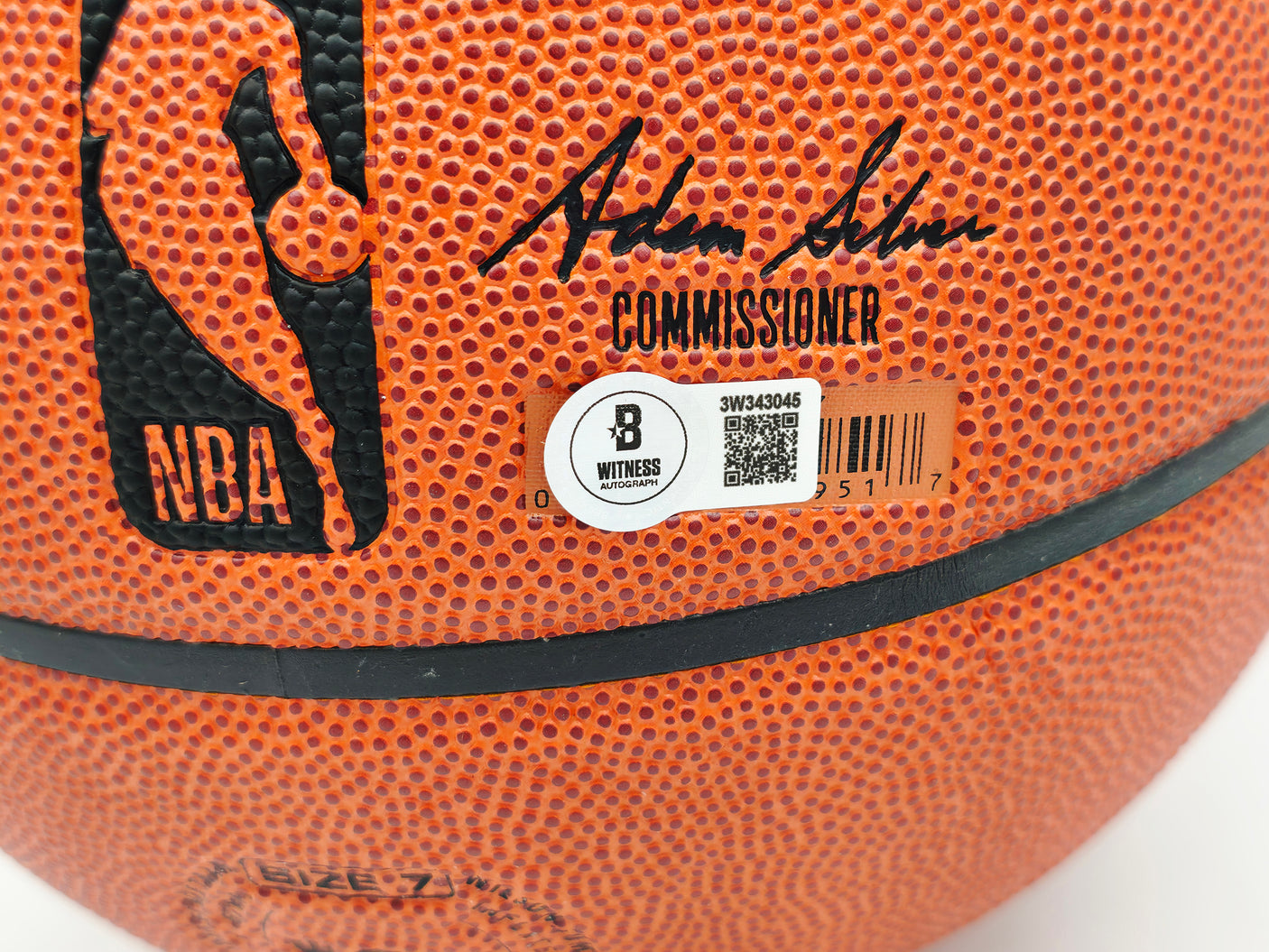 Allen Iverson Autographed Authentic Series Indoor/Outdoor Basketball Philadelphia 76ers Beckett BAS Witness Stock #253645