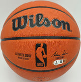 Allen Iverson Autographed Authentic Series Indoor/Outdoor Basketball Philadelphia 76ers Beckett BAS Witness Stock #253646