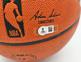 Julius "Dr. J" Erving Autographed Authentic Series Indoor/Outdoor Basketball Philadelphia 76ers Beckett BAS Witness Stock #253708