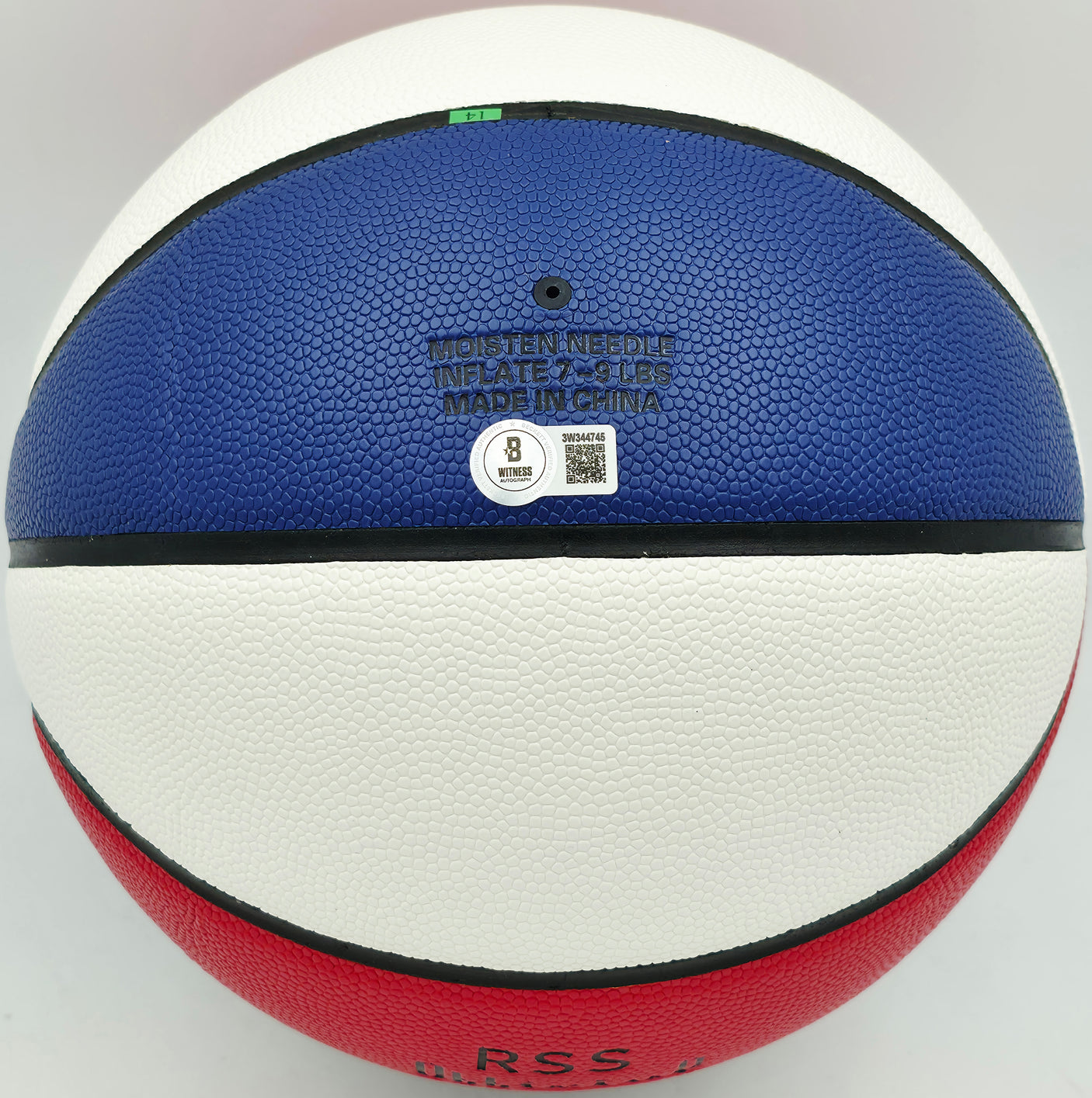 Julius "Dr. J" Erving Autographed Red, White & Blue ABA Basketball New Jersey Nets Beckett BAS Witness Stock #253710