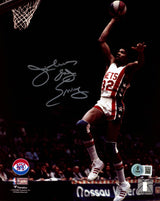 Julius "Dr. J" Erving Autographed 8x10 Photo New Jersey Nets Beckett BAS Witness Stock #253714