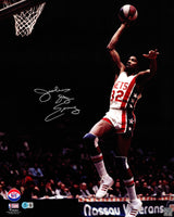Julius "Dr. J" Erving Autographed 16x20 Photo New Jersey Nets Beckett BAS Witness Stock #253711