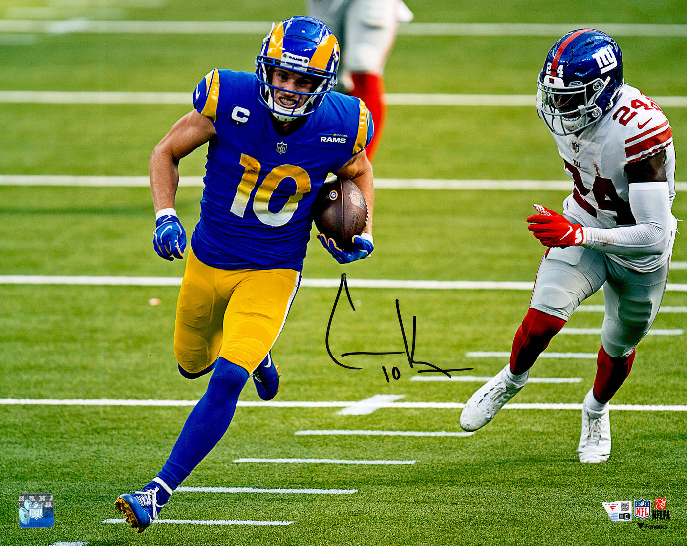 Cooper Kupp Autographed 16x20 Photo Los Angeles Rams Fanatics Holo Stock #253917