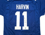 Seattle Seahawks Percy Harvin Autographed Blue Jersey "#11" MCS Holo Stock #253904