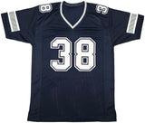 Dallas Cowboys Jeff Heath Autographed Blue Jersey Beckett BAS QR Stock #254161