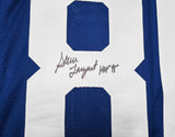 Seattle Seahawks Steve Largent Autographed Blue Jersey "HOF 95" PSA/DNA ITP Stock #253906