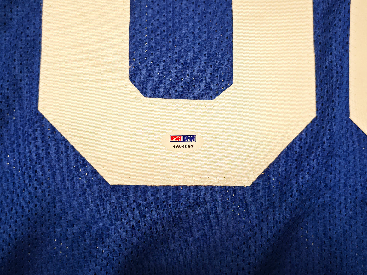 Seattle Seahawks Steve Largent Autographed Blue Jersey "HOF 95" PSA/DNA ITP Stock #253906