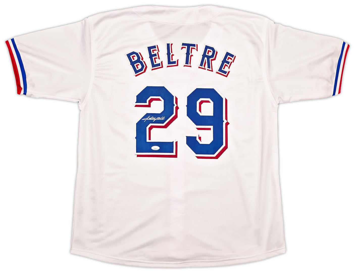 Texas Rangers Adrian Beltre Autographed White Jersey JSA Stock #253734