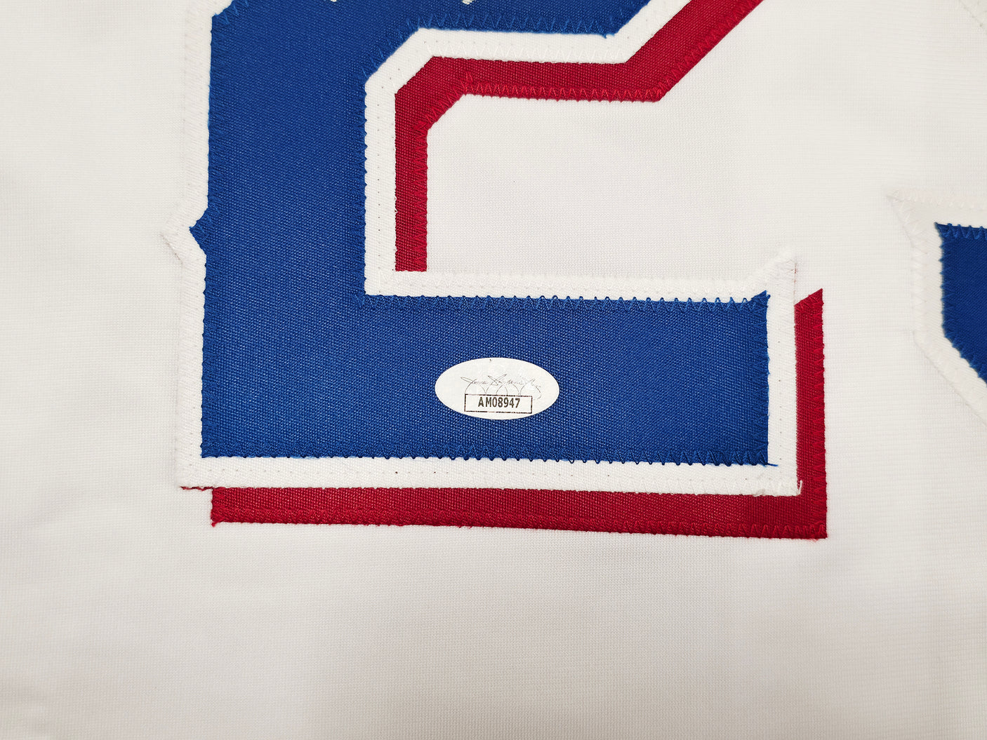 Texas Rangers Adrian Beltre Autographed White Jersey JSA Stock #253734