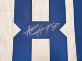Dallas Cowboys Alvin Harper Autographed White Jersey Beckett BAS Witness Stock #253766