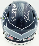 Seattle Seahawks Super Bowl LX Champions Autographed Blue Full Size SpeedFlex Authentic Helmet With 28 Signatures Including Sam Darnold & Jaxon Smith-Njigba Beckett BAS Witness Stock #268080