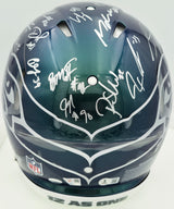 Seattle Seahawks Super Bowl LX Champions Autographed Rivalries Full Size Speed Authentic Helmet With 28 Signatures Including Sam Darnold & Jaxon Smith-Njigba Beckett BAS Witness Stock #268085