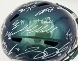 Seattle Seahawks Super Bowl LX Champions Autographed Rivalries Full Size Speed Replica Helmet With 28 Signatures Including Sam Darnold & Jaxon Smith-Njigba Beckett BAS Witness Stock #268086