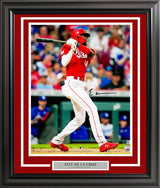Elly De La Cruz Autographed Framed 16x20 Photo Cincinnati Reds HR Swing Beckett BAS Witness Stock #254239