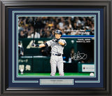 Ichiro Suzuki Autographed Framed 16x20 Photo Seattle Mariners Tokyo Dome Last Game IS Holo Stock #254240