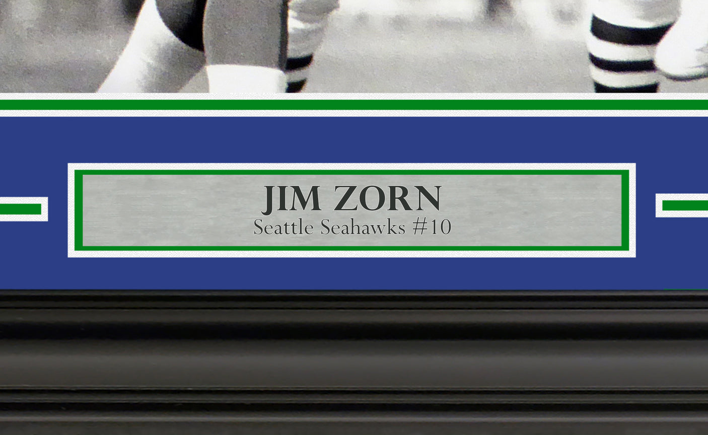 Jim Zorn Autographed Framed 16x20 Photo Seattle Seahawks MCS Holo Stock #254242