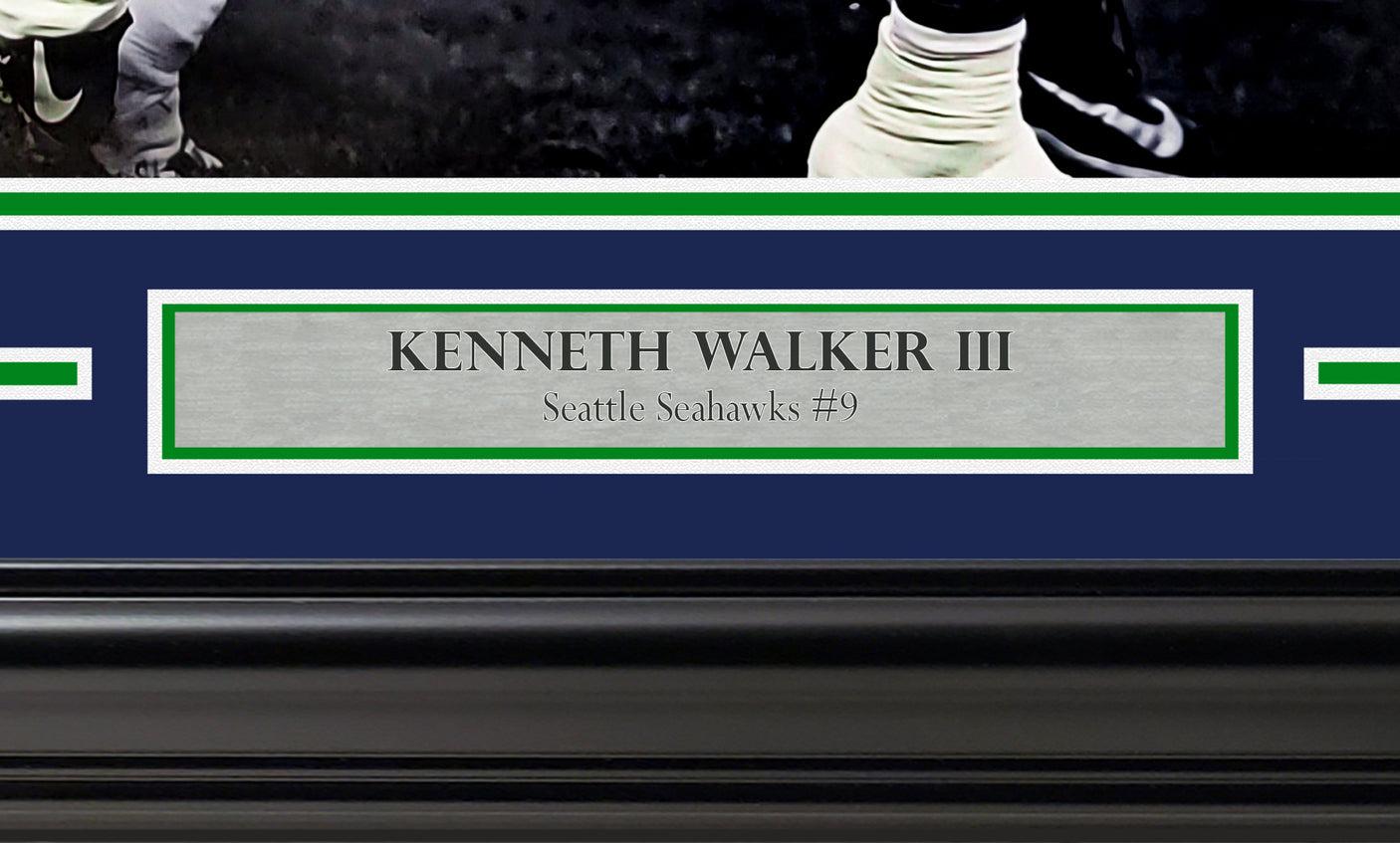 Kenneth Walker III Autographed Framed 16x20 Photo Seattle Seahawks Spotlight Beckett BAS Witness Stock #254247