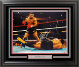 Mike Tyson Autographed Framed 16x20 Photo Standing Over Beckett BAS QR Stock #254253
