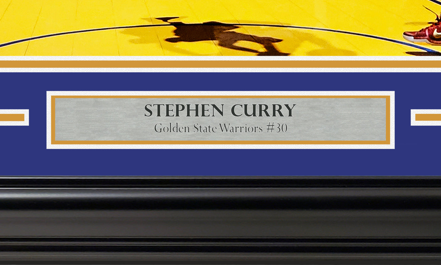 Stephen Curry Autographed Framed 16x20 Photo Golden State Warriors JSA Stock #254257