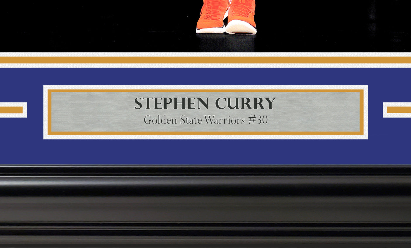 Stephen Curry Autographed Framed 16x20 Photo Golden State Warriors Spotlight "The Captain" JSA Stock #254258