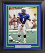 Warren Moon Autographed Framed 16x20 Photo Seattle Seahawks MCS Holo Stock #254264