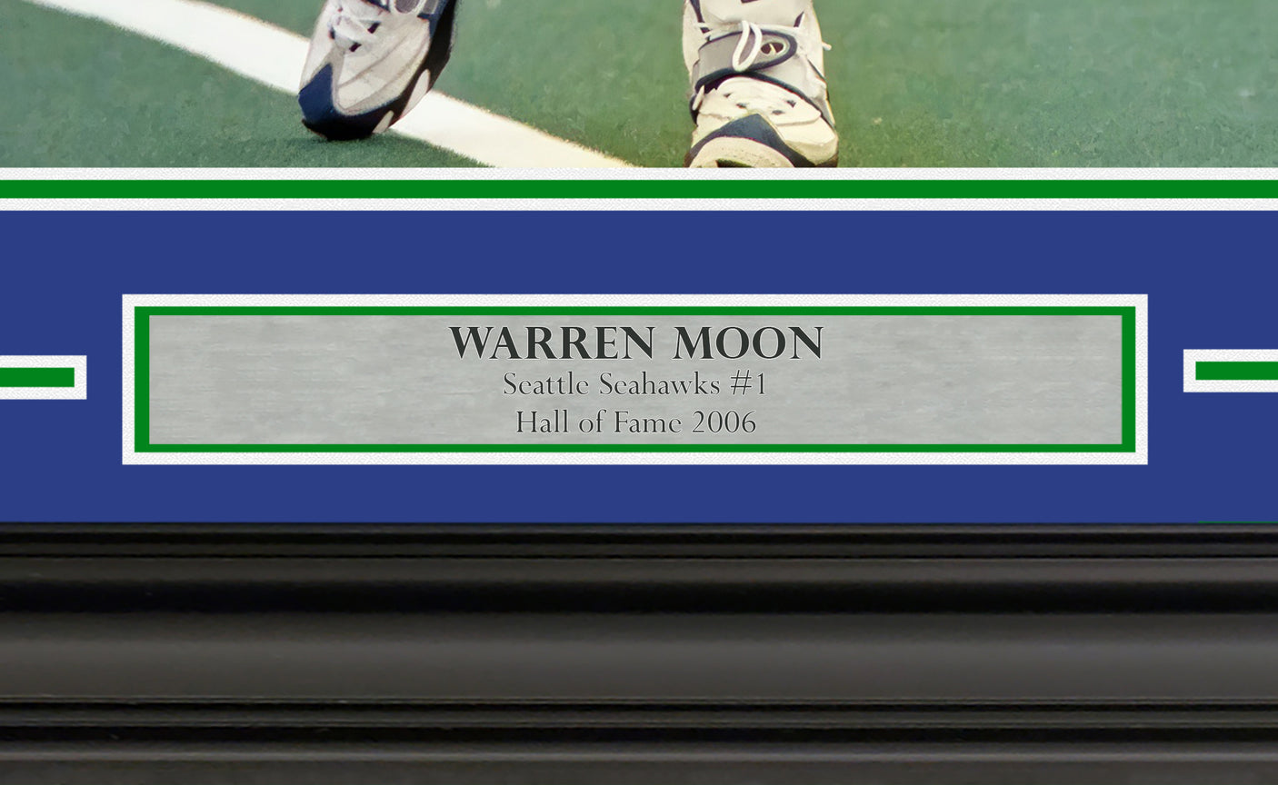 Warren Moon Autographed Framed 16x20 Photo Seattle Seahawks MCS Holo Stock #254264