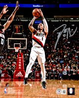 Damian Lillard Autographed Framed 8x10 Photo Portland Trail Blazers Beckett BAS Witness Stock #254267