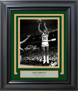 Downtown Fred Brown Autographed Framed 8x10 Photo Seattle Supersonics MCS Holo Stock #254268