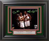 Gary Payton & Shawn Kemp Autographed Framed 8x10 Photo Seattle Supersonics Spotlight Beckett BAS QR Stock #254272