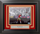 Joe Montana Autographed Framed 8x10 Photo San Francisco 49ers Beckett BAS QR Stock #254280