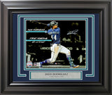Julio Rodriguez Autographed Framed 8x10 Photo Seattle Mariners 1st Home Run Beckett BAS QR Stock #254281