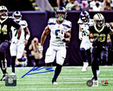 Kenneth Walker III Autographed Framed 8x10 Photo Seattle Seahawks Beckett BAS Witness Stock #254284