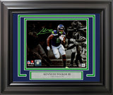 Kenneth Walker III Autographed Framed 8x10 Photo Seattle Seahawks Spotlight Beckett BAS Witness Stock #254285
