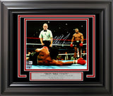 Mike Tyson Autographed Framed 8x10 Photo Standing Over Beckett BAS Stock #254288