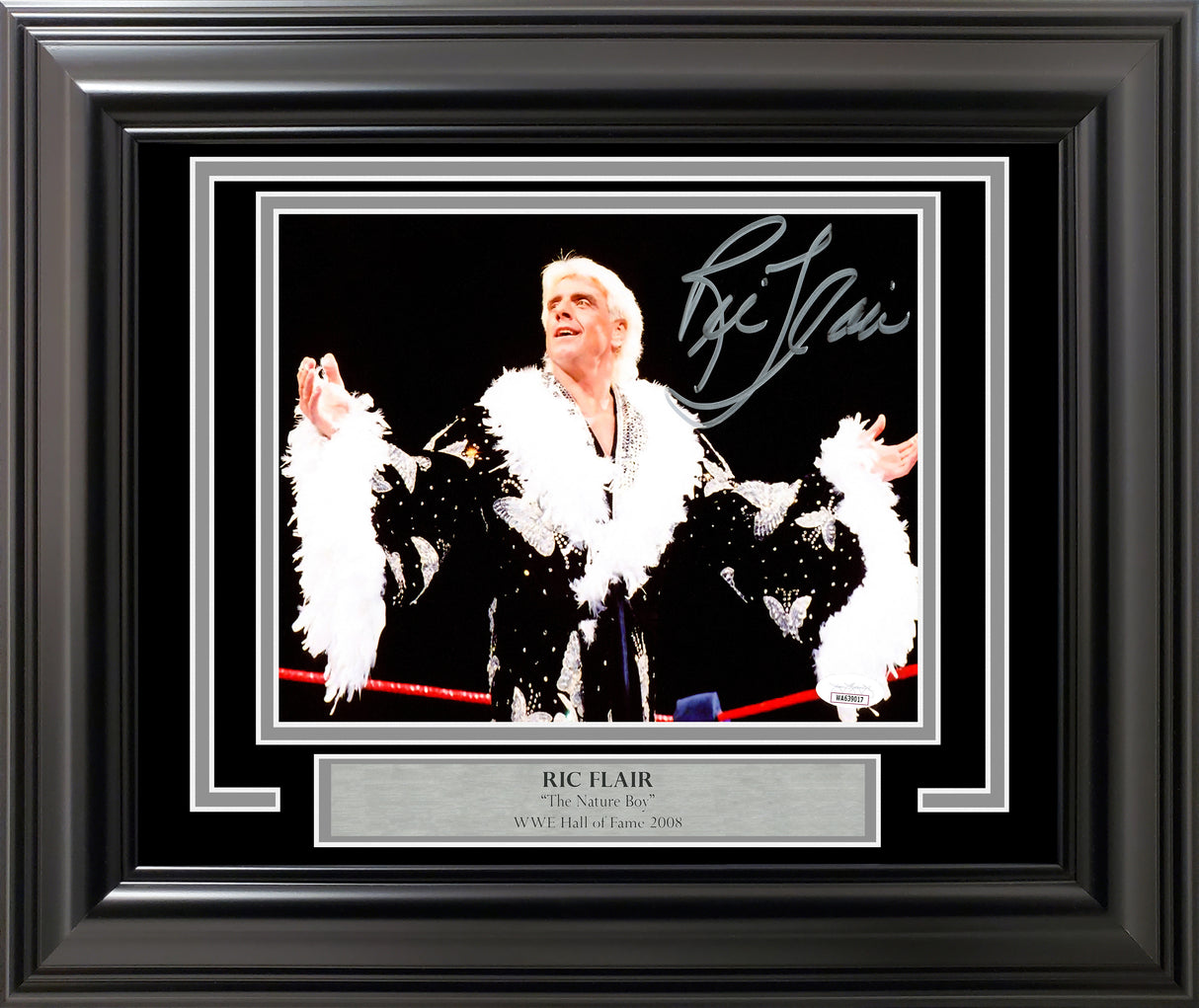 Ric Flair Autographed Framed 8x10 Photo WWE JSA Stock #254295