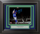 Tyler Lockett Autographed Framed 8x10 Photo Seattle Seahawks Spotlight MCS Holo Stock #254300